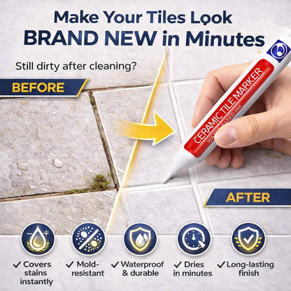 🖌️Theflame™ Anti-Mould & Waterproof Joint Pen for Ceramic Tiles!