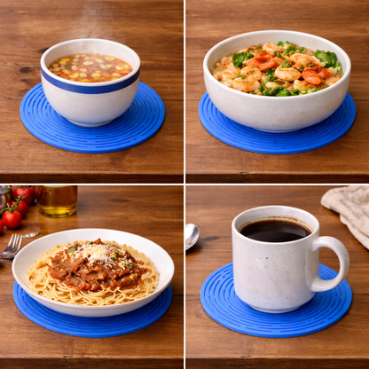 Theflame™ 2-in-1 Silicone Mesh Bag & Heat-Resistant Trivet Mat for Hot Bowls (Offer)