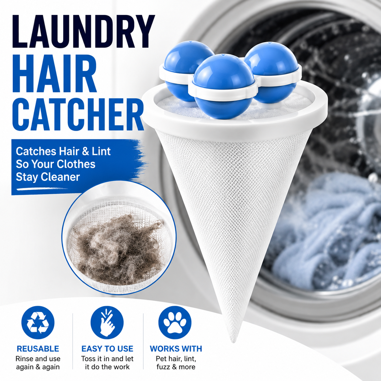 Theflame™ Laundry Hair Catcher (Offer)