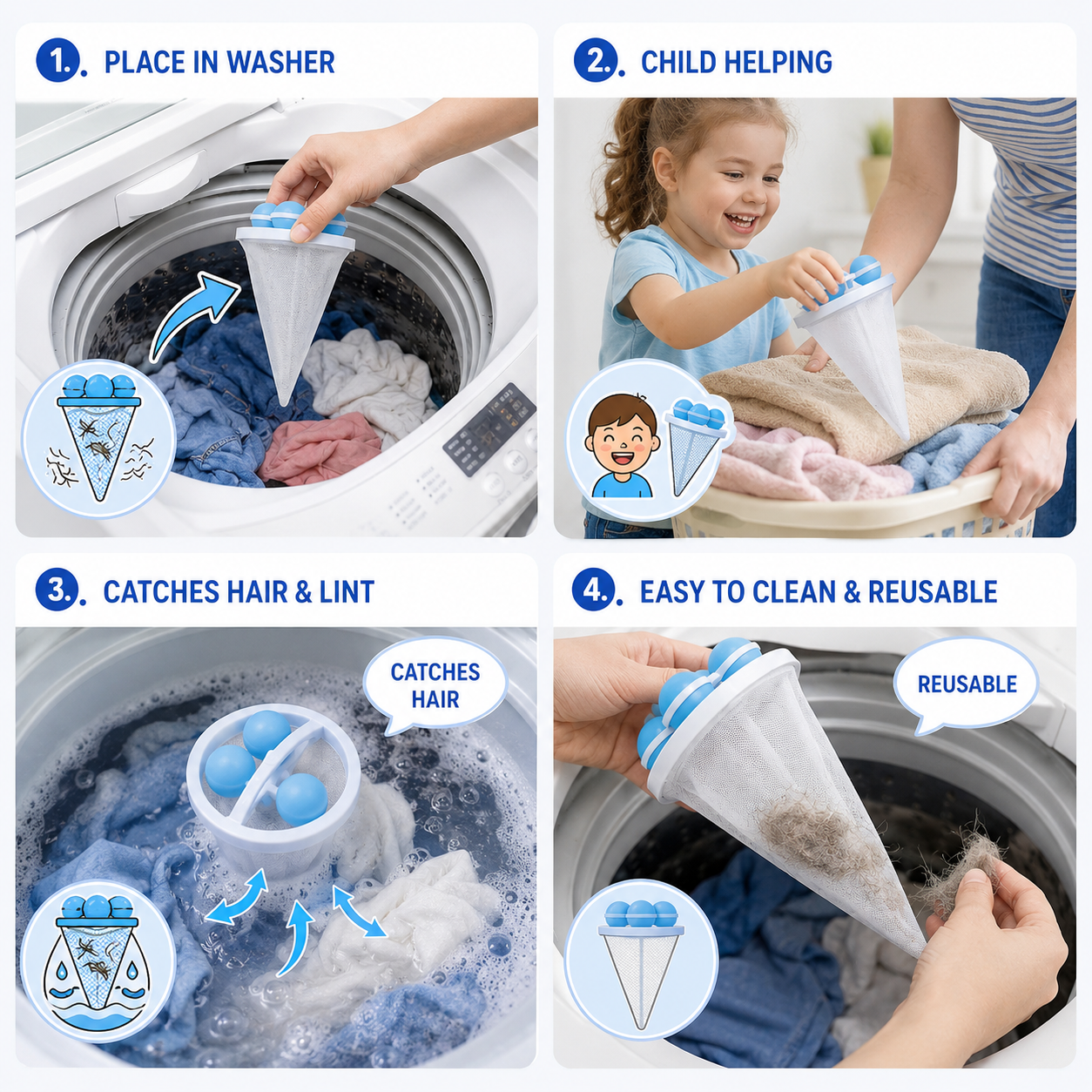 Theflame™ Laundry Hair Catcher (Offer)