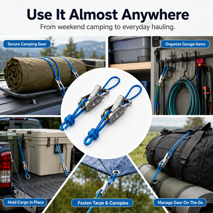 🔥50% OFF!🔥Retractable Adjustable Rope Buckle System Heavy Duty Cord