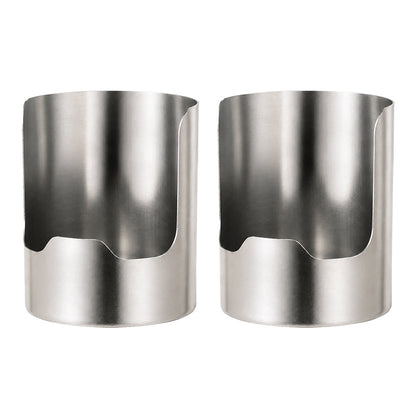 Stainless Steel Utensil Holder & Pot Lid Organizer – Rust-Proof, Drain Notch Design, Easy to Clean