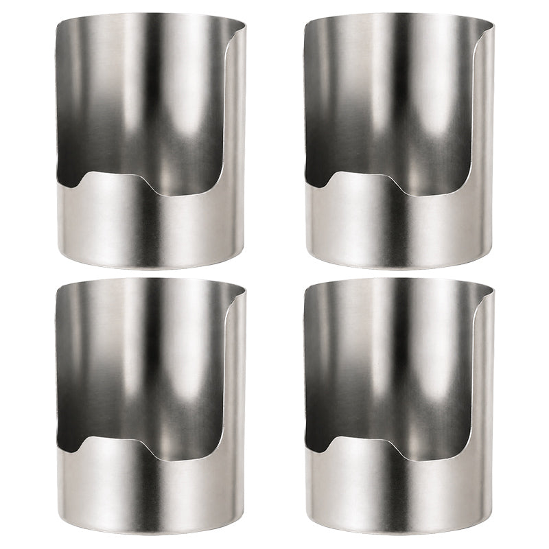 Stainless Steel Utensil Holder & Pot Lid Organizer – Rust-Proof, Drain Notch Design, Easy to Clean