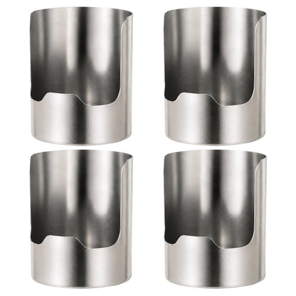 Stainless Steel Utensil Holder & Pot Lid Organizer – Rust-Proof, Drain Notch Design, Easy to Clean