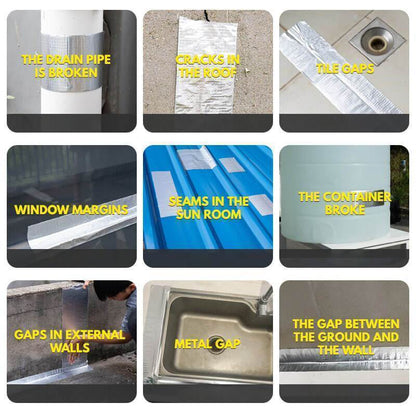 🏠Theflame™ Super Waterproof Butyl Rubber Tape - Save Your Roof, Pipe, & RV