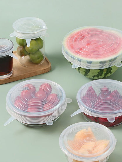 Theflame™ Silicone Stretch Lids Reuseable Microwave Safe Flexible Covers (offer)