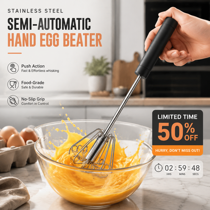 🔥Stainless Steel Hand Egg Beater 🥚✨