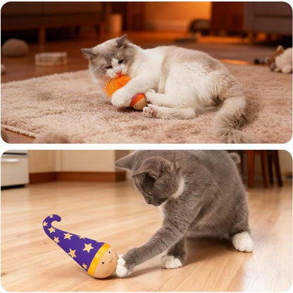 Theflame™ Wooden Wobble Cat Toy