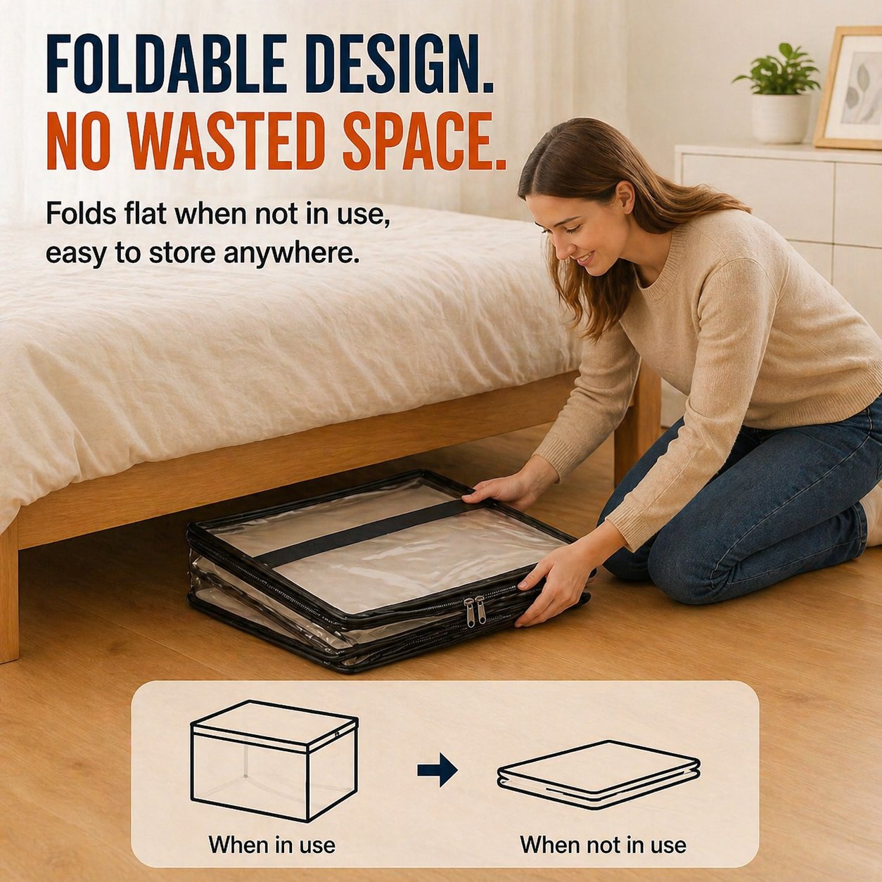 🔥LIMITED TIME 50% OFF📦Large Heavy-Duty Stackable Thick Plastic Clear Storage Bag
