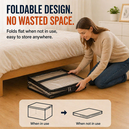 🔥LIMITED TIME 50% OFF📦Large Heavy-Duty Stackable Thick Plastic Clear Storage Bag