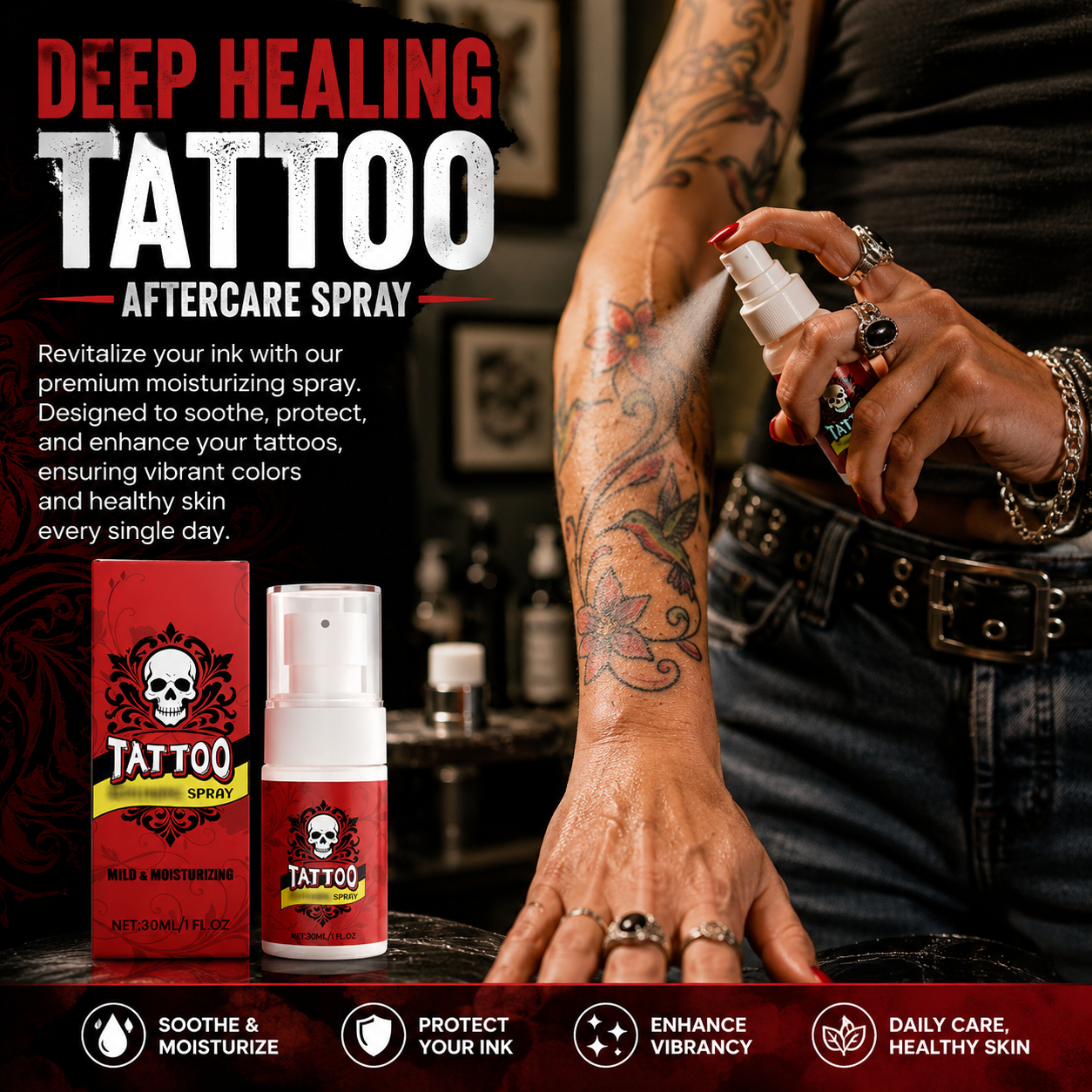 Theflame™ Tattoo Aftercare Moisturizing Spray✨