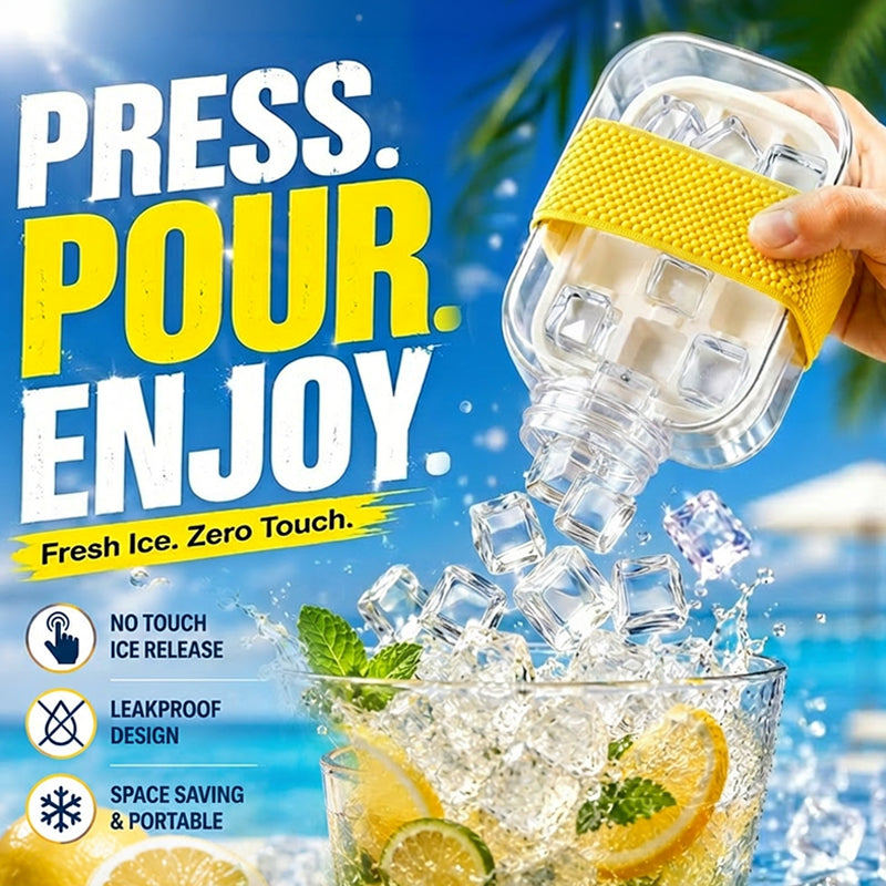 Theflame™ Ice Maker Bottle – No-Touch & Leakproof