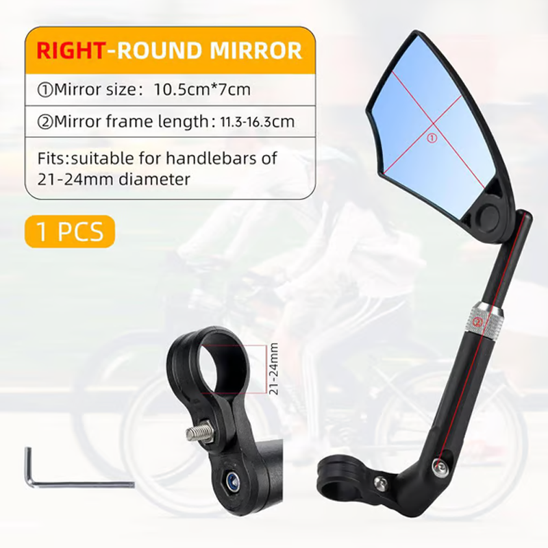 ⏳Time-Limited Special⏰Theflame™ 360° Adjustable Handlebar Bike Mirror