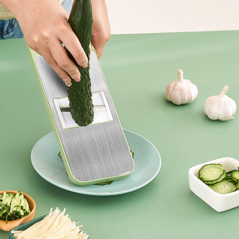 Next-Gen 100% Hand-Safe Mandoline Slicer — Zero Waste Garlic & Veggie Prep Tool