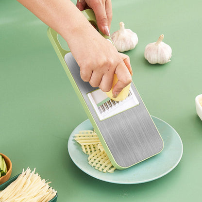Next-Gen 100% Hand-Safe Mandoline Slicer — Zero Waste Garlic & Veggie Prep Tool