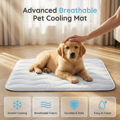 ❄️Summer Sale❄️ Theflame™ Pet Cooling Ice Silk Mat – Summer Cooling Pet Bed Pad for Dogs and Cats🐾