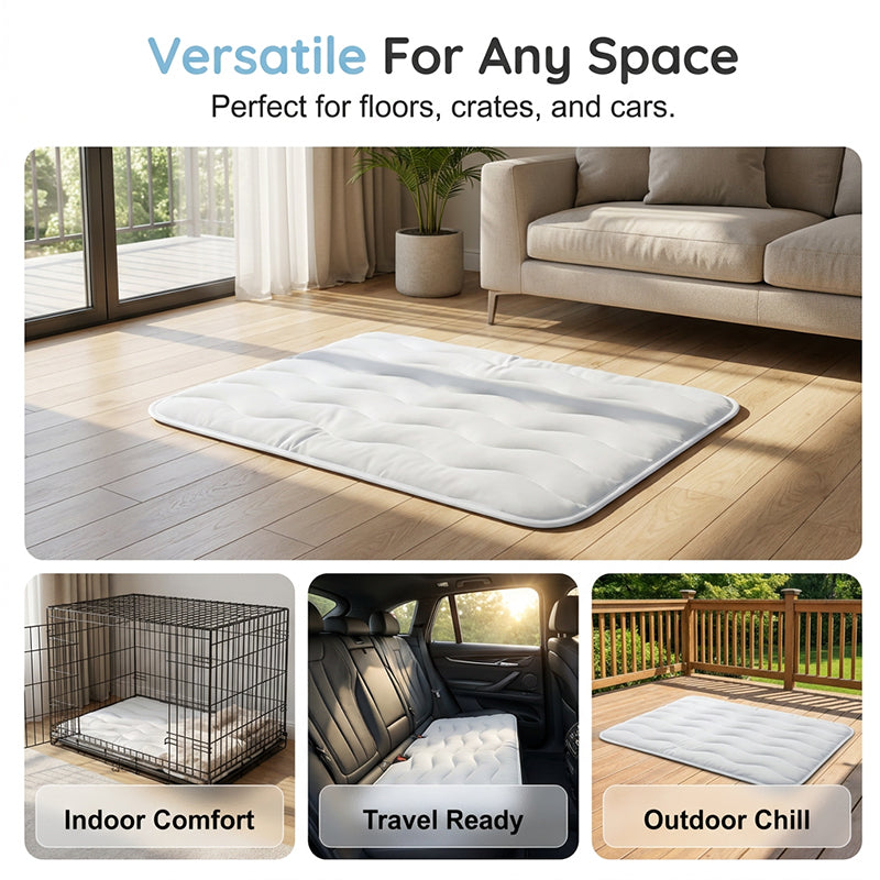 ❄️Summer Sale❄️ Theflame™ Pet Cooling Ice Silk Mat – Summer Cooling Pet Bed Pad for Dogs and Cats🐾