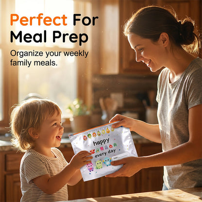 ⭐ Reusable Aluminum Foil Sealable Storage Bags (10-Pieces)