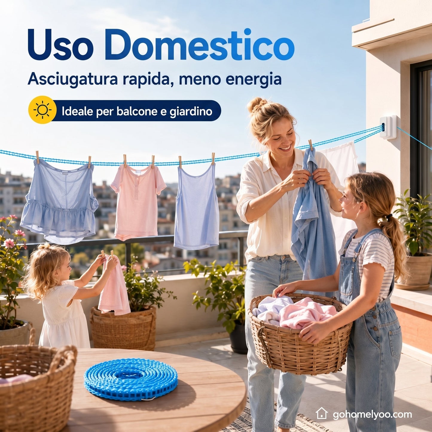 🏠🚫 No Drills, No Wall Damage! Space-Saving Portable Drying Rack for Balcony, Bathroom & Outdoor Use — ⌛ 50% OFF! 🔥